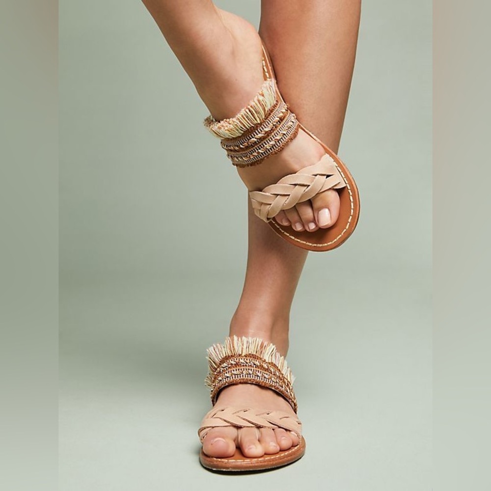 SOLUDOS x ANTHROPOLOGIE Panarea Braided
Slide Sandals - Sz 7